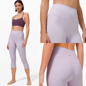 Lululemon Align Leggings Purple Lavender Womens Size 14 High Rise Nulu Yoga Crop